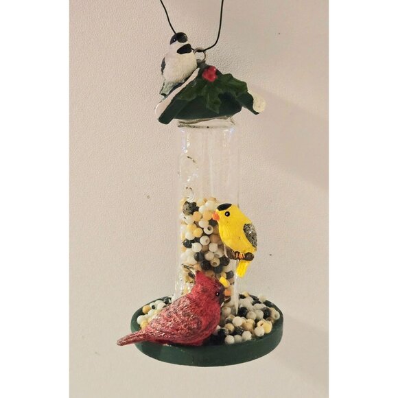 wild bird unltd Bird Feeder Ornaments With Miniature Birds & Faux Seeds - Picture 4 of 9